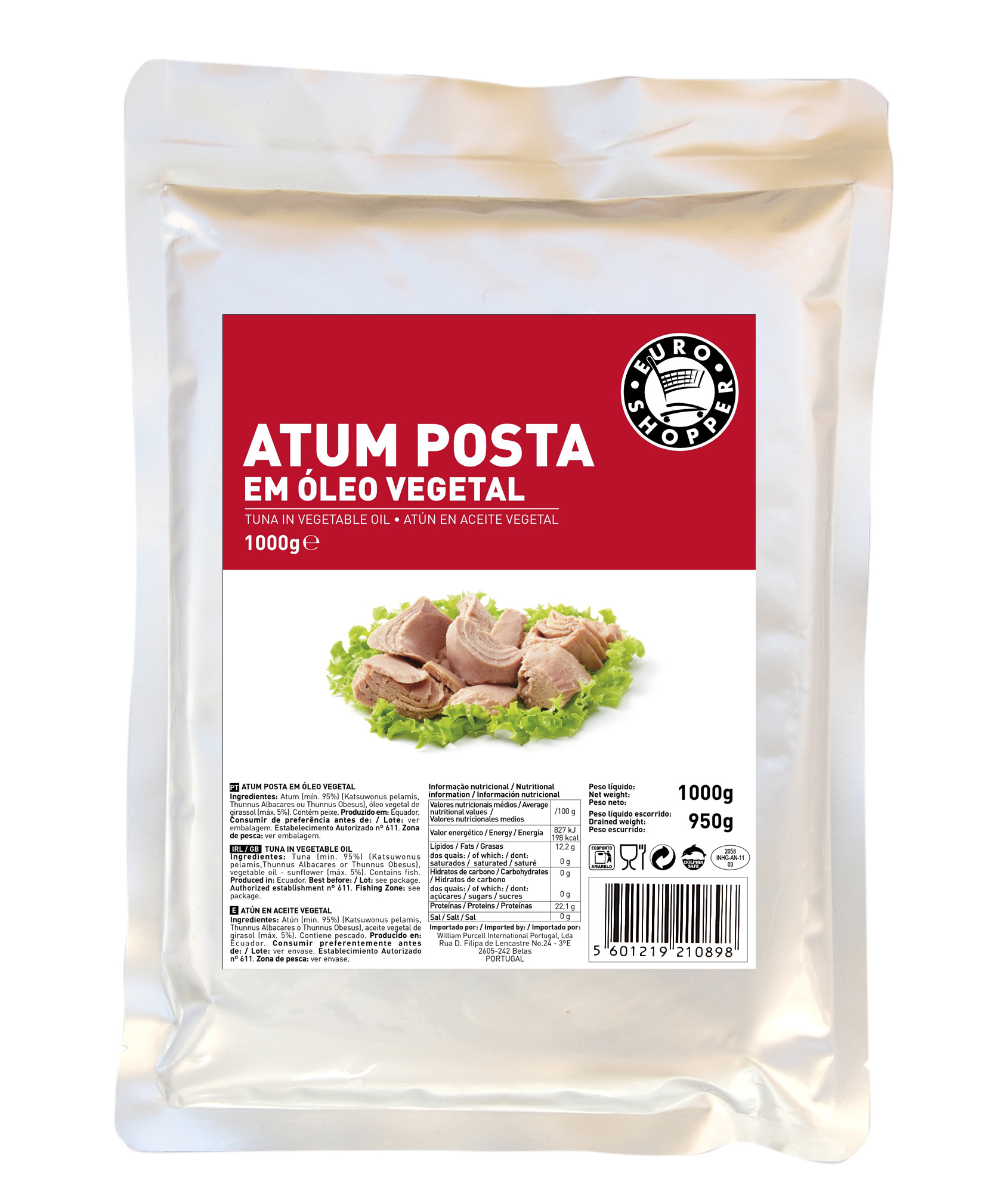 ATUM PEDACOS OLEO BOLSA KG EUROSHOPPER